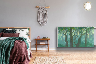 Kilimėlis magnetinė ant radiatoriaus tamsus miškas