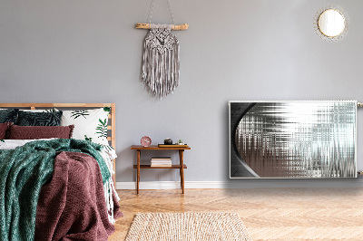 Magnetinis radiatoriaus lipdukas Sidabro abstrakcija