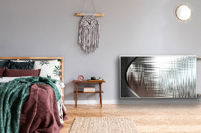 Magnetinis radiatoriaus lipdukas Sidabro abstrakcija