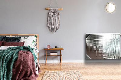 Magnetinis radiatoriaus lipdukas Sidabro abstrakcija