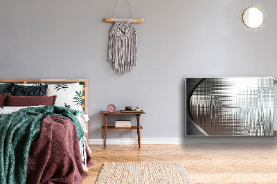 Magnetinis radiatoriaus lipdukas Sidabro abstrakcija