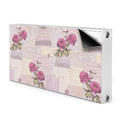 Kilimėlis magnetinė ant radiatoriaus Popierius ir bijūnai