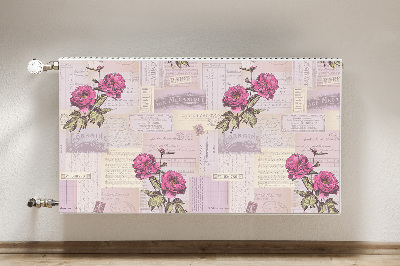 Kilimėlis magnetinė ant radiatoriaus Popierius ir bijūnai