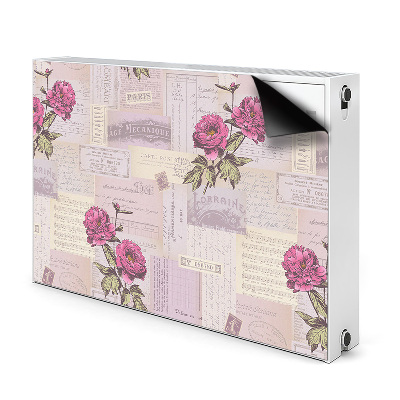 Kilimėlis magnetinė ant radiatoriaus Popierius ir bijūnai