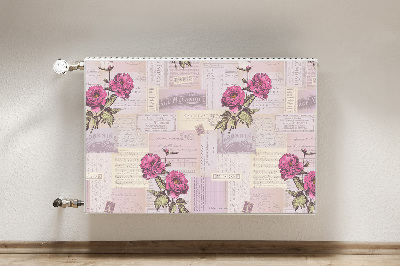 Kilimėlis magnetinė ant radiatoriaus Popierius ir bijūnai