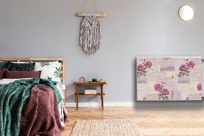 Kilimėlis magnetinė ant radiatoriaus Popierius ir bijūnai