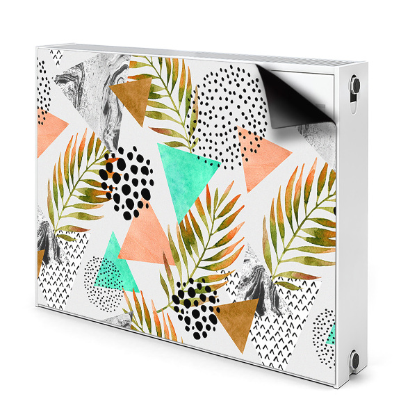 Magnetinis radiatoriaus lipdukas Taškai ir lapai