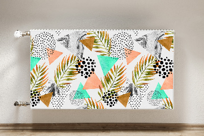 Magnetinis radiatoriaus lipdukas Taškai ir lapai