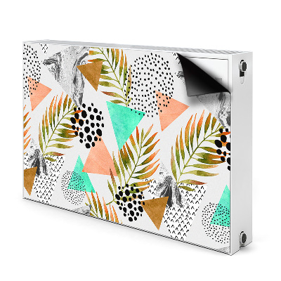 Magnetinis radiatoriaus lipdukas Taškai ir lapai