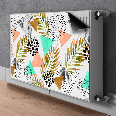 Magnetinis radiatoriaus lipdukas Taškai ir lapai