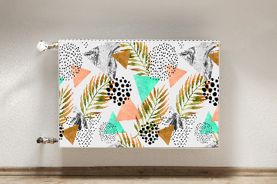 Magnetinis radiatoriaus lipdukas Taškai ir lapai