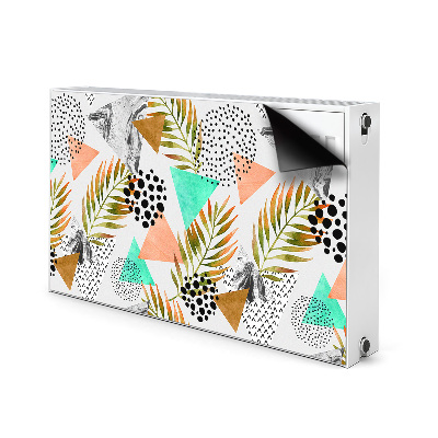 Magnetinis radiatoriaus lipdukas Taškai ir lapai