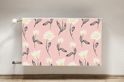 Magnetinis lipdukas radiatoriui Švelnios gėlės