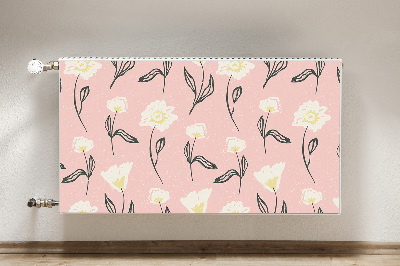 Magnetinis lipdukas radiatoriui Švelnios gėlės