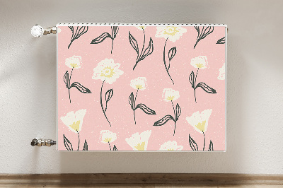 Magnetinis lipdukas radiatoriui Švelnios gėlės