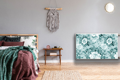 Magnetinis lipdukas radiatoriui Mėlynos gėlės