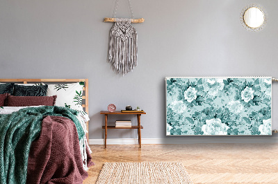 Magnetinis lipdukas radiatoriui Mėlynos gėlės