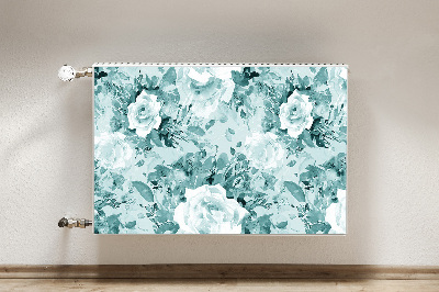 Magnetinis lipdukas radiatoriui Mėlynos gėlės