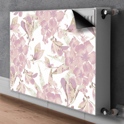 Magnetinis kilimėlis radiatoriui Hibiscus šviesiai rožinis