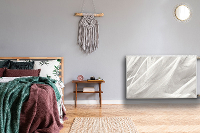 Magnetinis kilimėlis radiatoriui Gražios baltos plunksnos