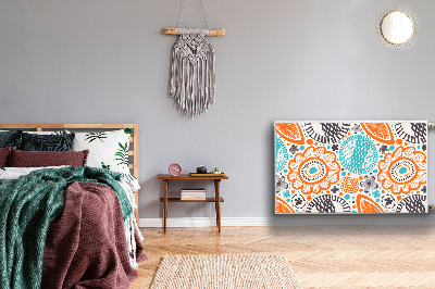 Magnetinis kilimėlis radiatoriui Pastelinės gėlės