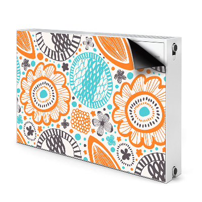 Magnetinis kilimėlis radiatoriui Pastelinės gėlės