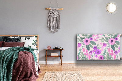 Magnetinis radiatoriaus lipdukas Gėlių raštas