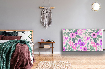 Magnetinis radiatoriaus lipdukas Gėlių raštas