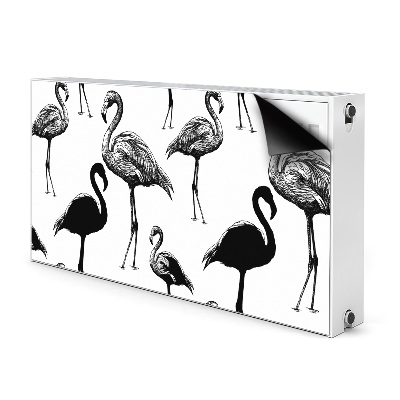 Magnetinis kilimėlis radiatoriui Retro stiliaus flamingai