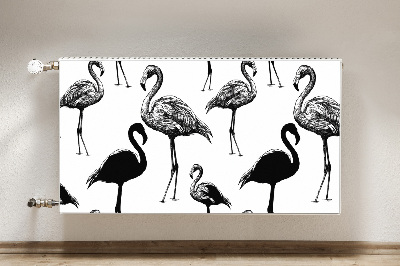 Magnetinis kilimėlis radiatoriui Retro stiliaus flamingai
