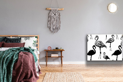 Magnetinis kilimėlis radiatoriui Retro stiliaus flamingai