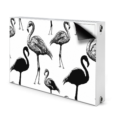 Magnetinis kilimėlis radiatoriui Retro stiliaus flamingai