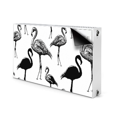 Magnetinis kilimėlis radiatoriui Retro stiliaus flamingai