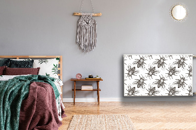 Magnetinis kilimėlis radiatoriui Bitės besiūlis raštas