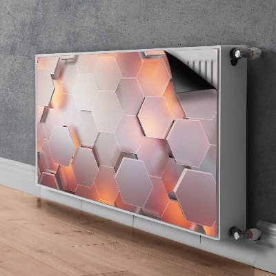Magnetinis kilimėlis radiatoriui Šešioliktainė abstrakcija