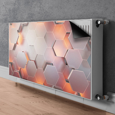 Magnetinis kilimėlis radiatoriui Šešioliktainė abstrakcija