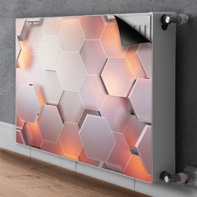 Magnetinis kilimėlis radiatoriui Šešioliktainė abstrakcija