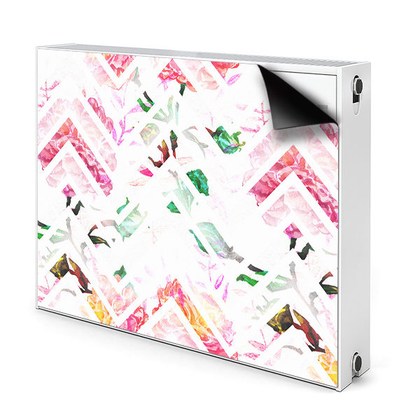 Kilimėlis magnetinė ant radiatoriaus Gėlių ševronas