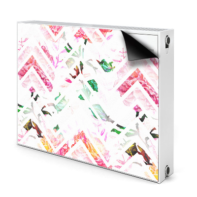 Kilimėlis magnetinė ant radiatoriaus Gėlių ševronas