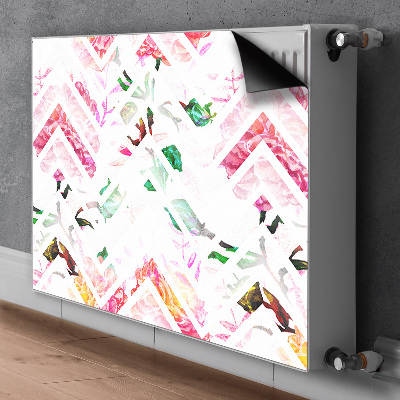 Kilimėlis magnetinė ant radiatoriaus Gėlių ševronas