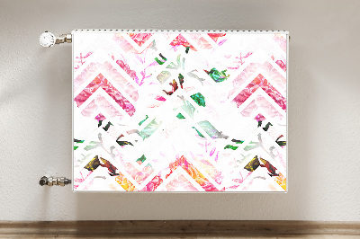 Kilimėlis magnetinė ant radiatoriaus Gėlių ševronas