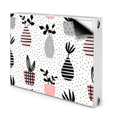 Kilimėlis magnetinė ant radiatoriaus Taškiniai puodai