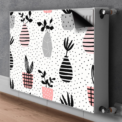 Kilimėlis magnetinė ant radiatoriaus Taškiniai puodai