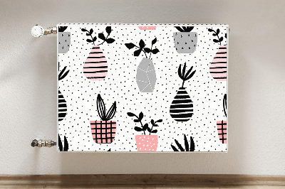 Kilimėlis magnetinė ant radiatoriaus Taškiniai puodai