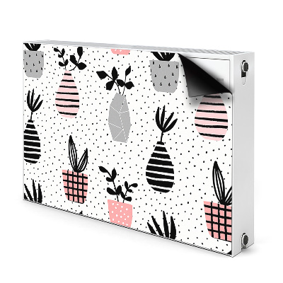 Kilimėlis magnetinė ant radiatoriaus Taškiniai puodai