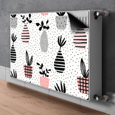 Kilimėlis magnetinė ant radiatoriaus Taškiniai puodai