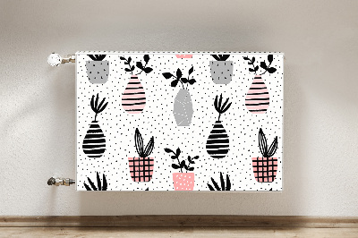 Kilimėlis magnetinė ant radiatoriaus Taškiniai puodai