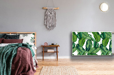 Magnetinis kilimėlis radiatoriui Žali dideli lapai