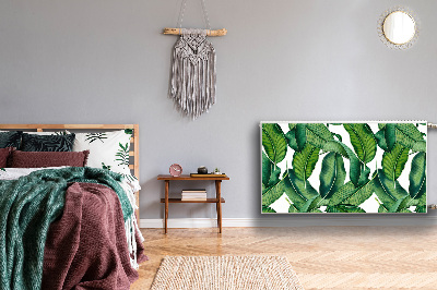 Magnetinis kilimėlis radiatoriui Žali dideli lapai