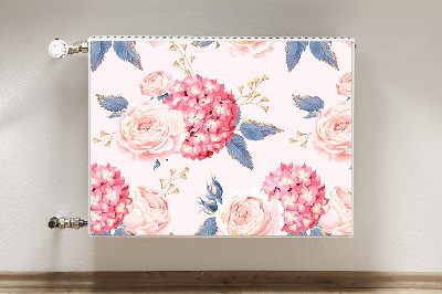 Magnetinis radiatoriaus lipdukas Hortenzijos